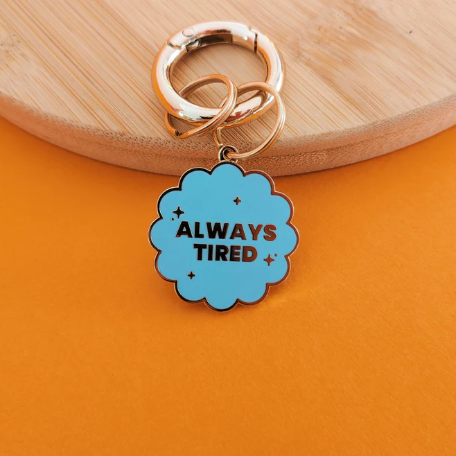 Always Tired Personalised Dog Tag