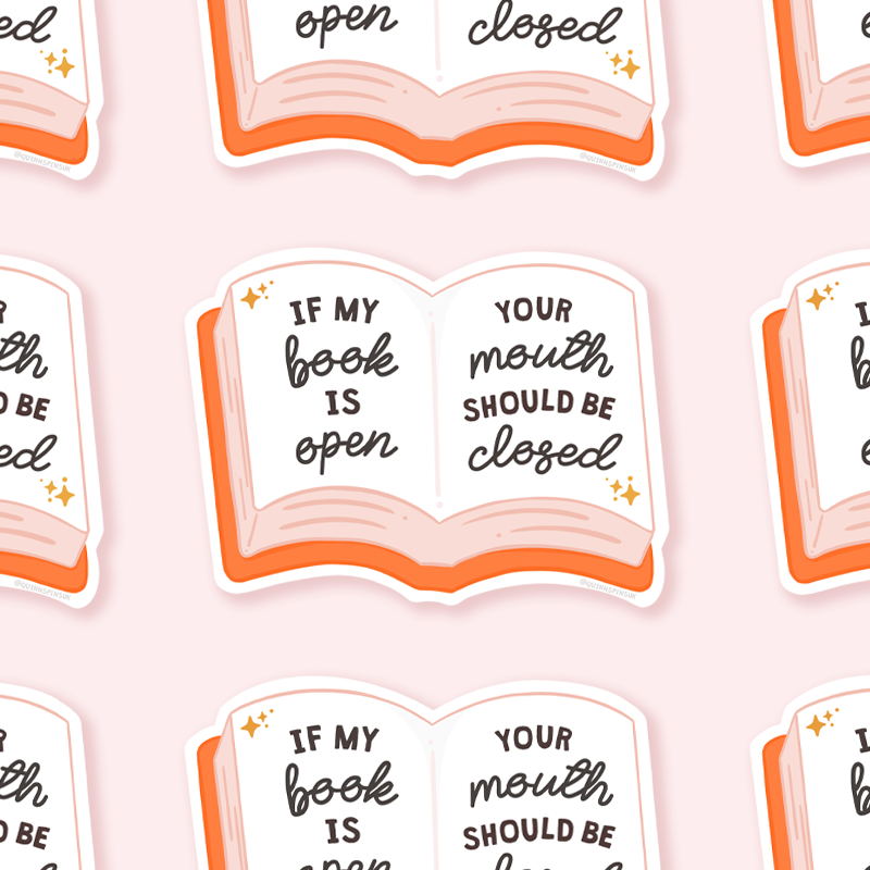 Book Reader Sticker