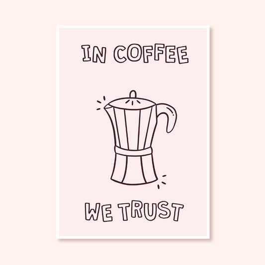 A4 Coffee Print