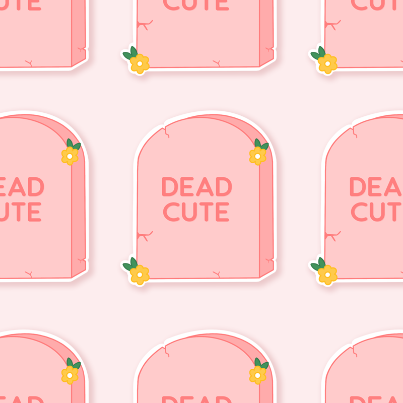 Dead Cute Sticker