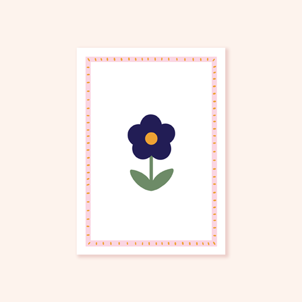 a6 flower print