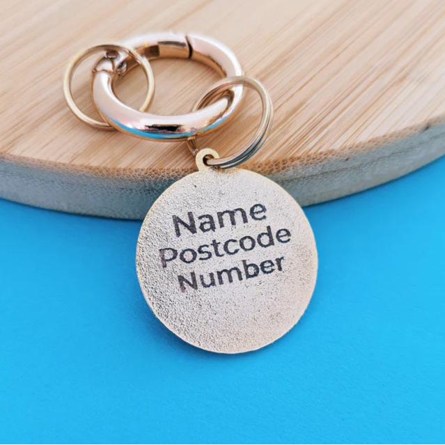 Stay Pawsitive Custom Engraved Dog Tag