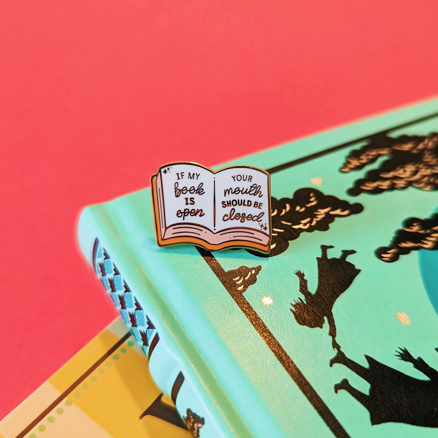 book enamel pin badge