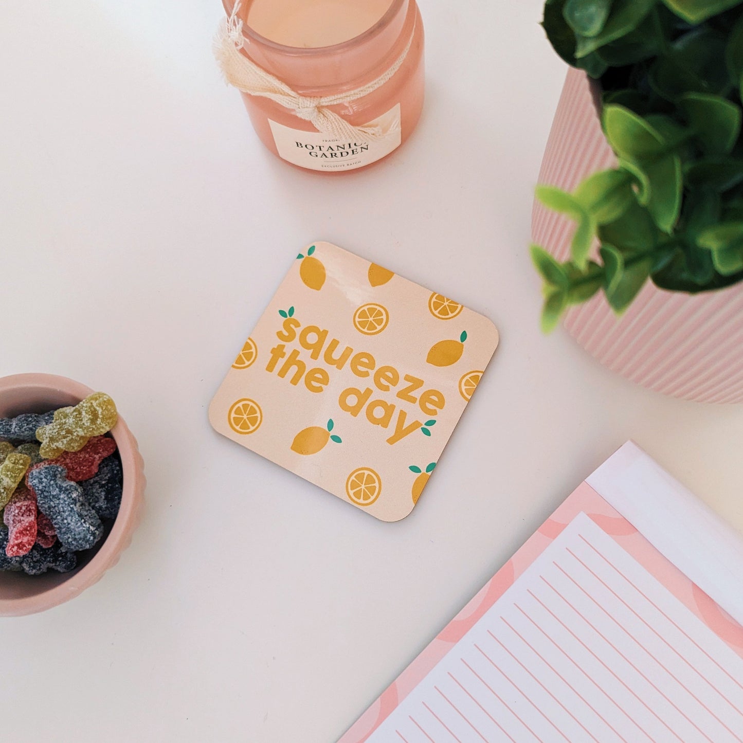 lemon coaster