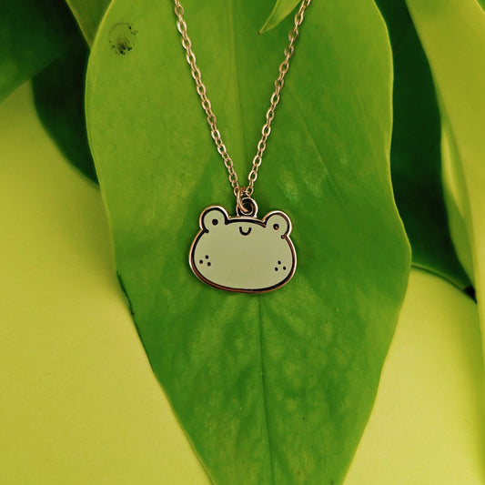 Gold Plated Frog Necklace