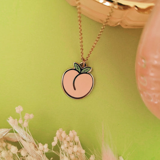 Gold Plated Peach Necklace