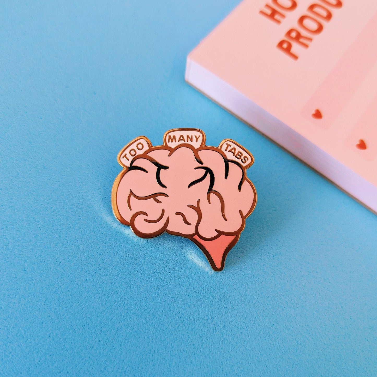 A great gift for students/a mental health gift. This enamel pin badge has been a popular adhd pin.