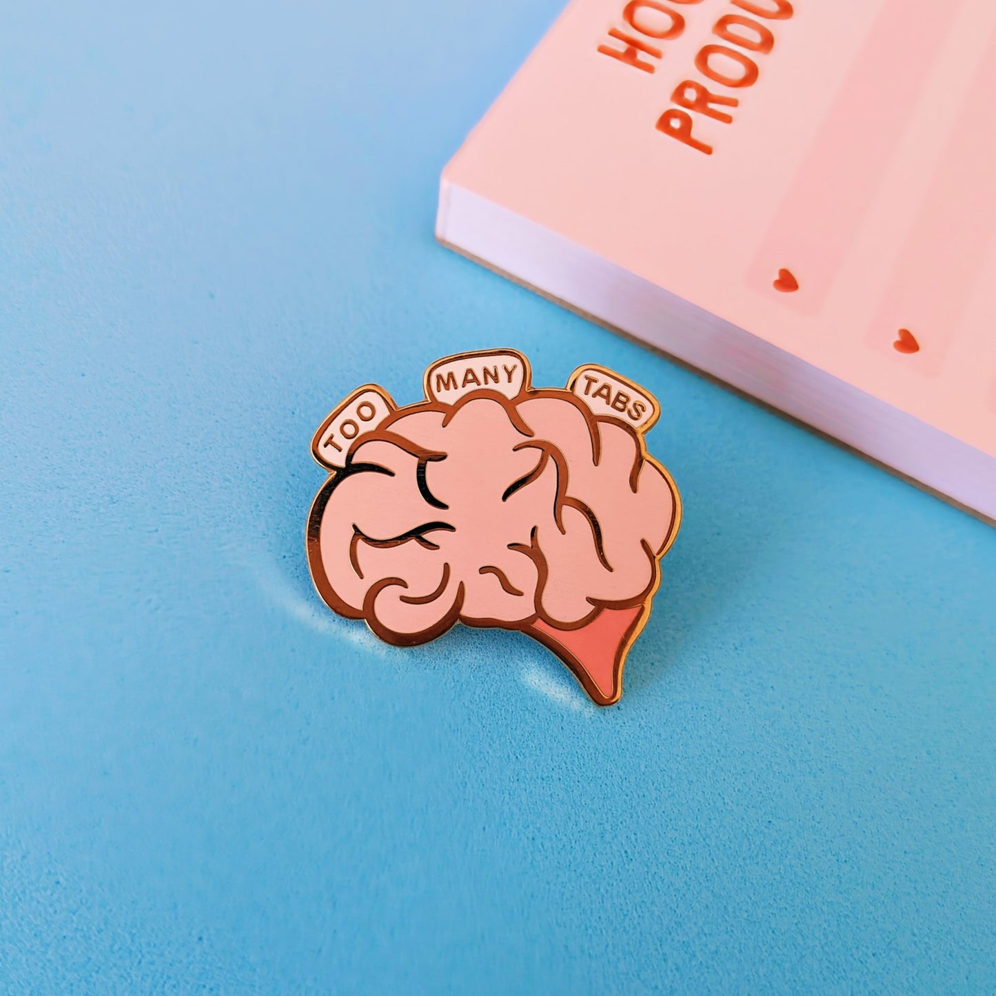 A great gift for students/a mental health gift. This enamel pin badge has been a popular adhd pin.