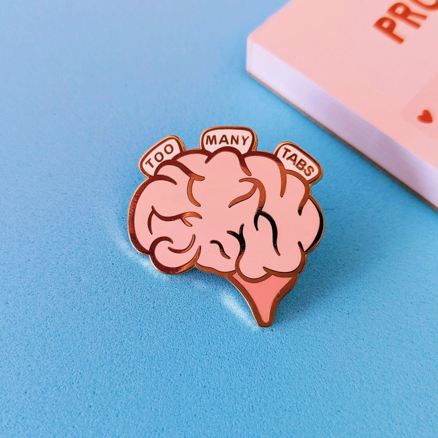 A great gift for students/a mental health gift. This enamel pin badge has been a popular adhd pin.