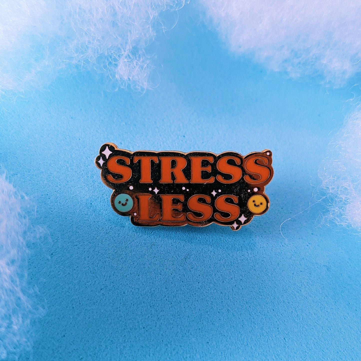 Stress Less Enamel Pin