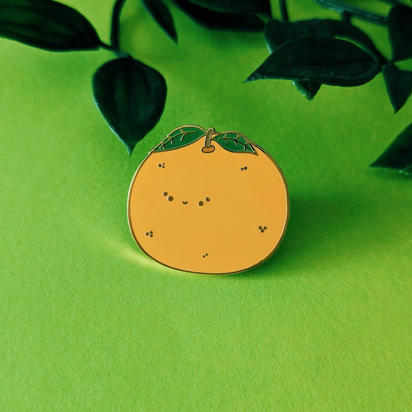Orange Fruit Kawaii Enamel Pin