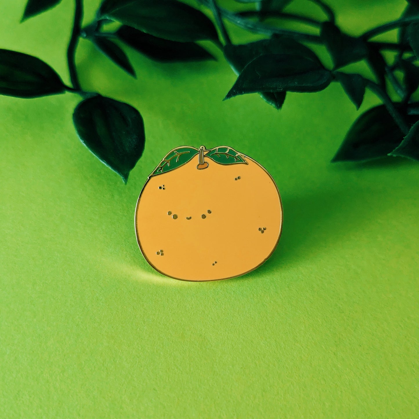 Orange Fruit Kawaii Enamel Pin