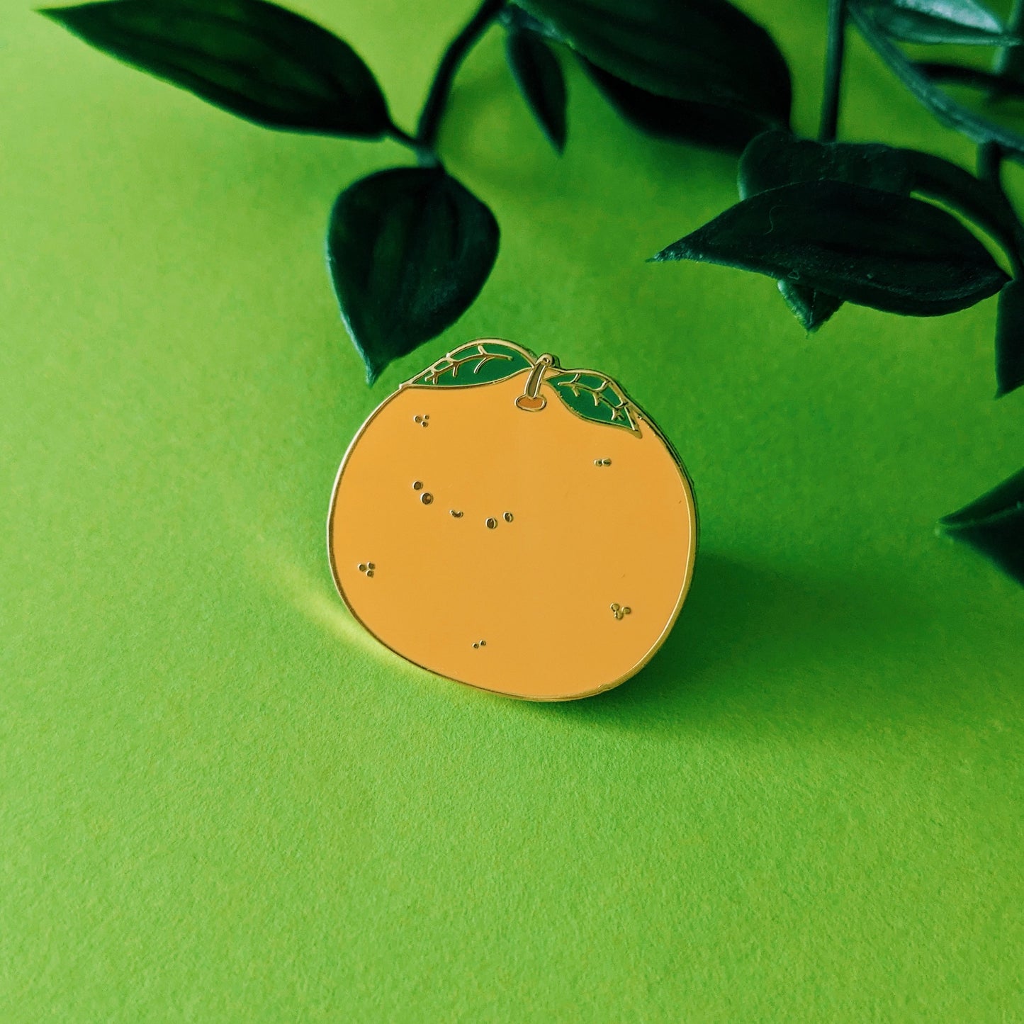 Orange Fruit Kawaii Enamel Pin