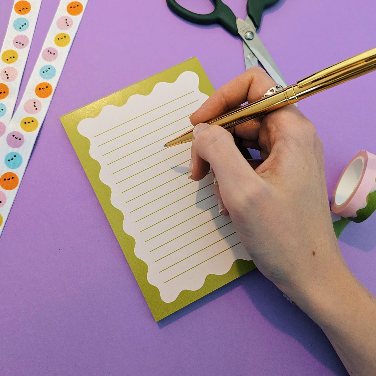 cute sage notepad