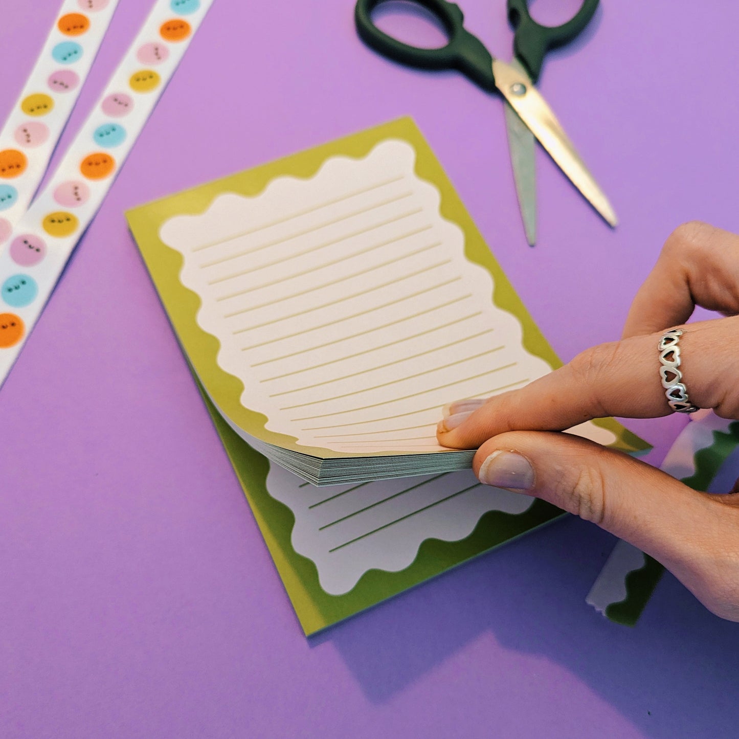 Cute lined notepad