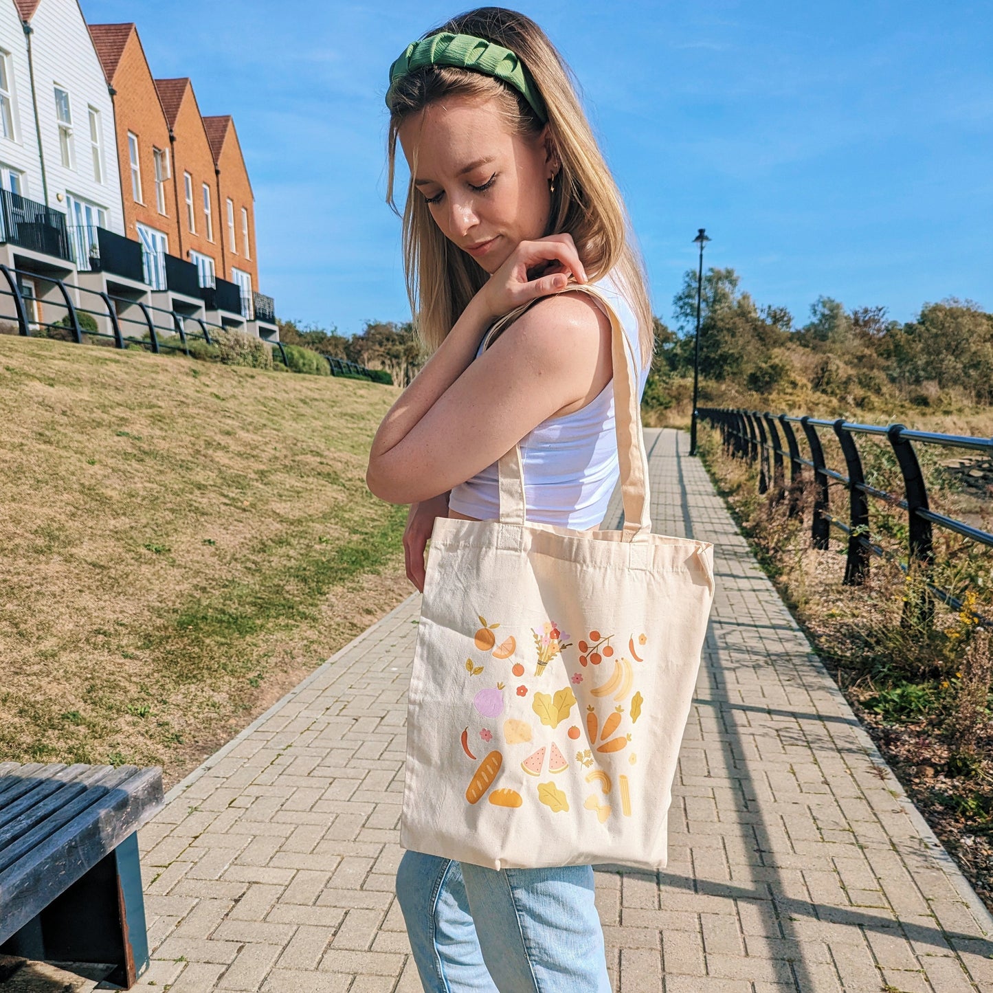 food shop cotton tote bag