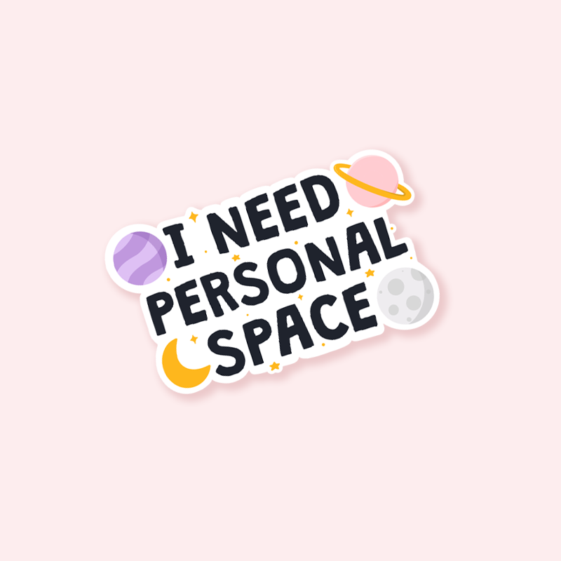Personal Space Sticker