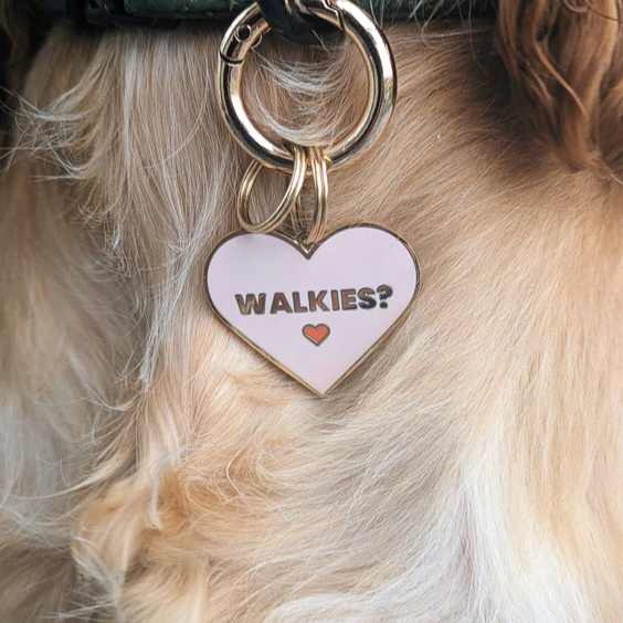 Walkies? Custom Engraved Dog Tag