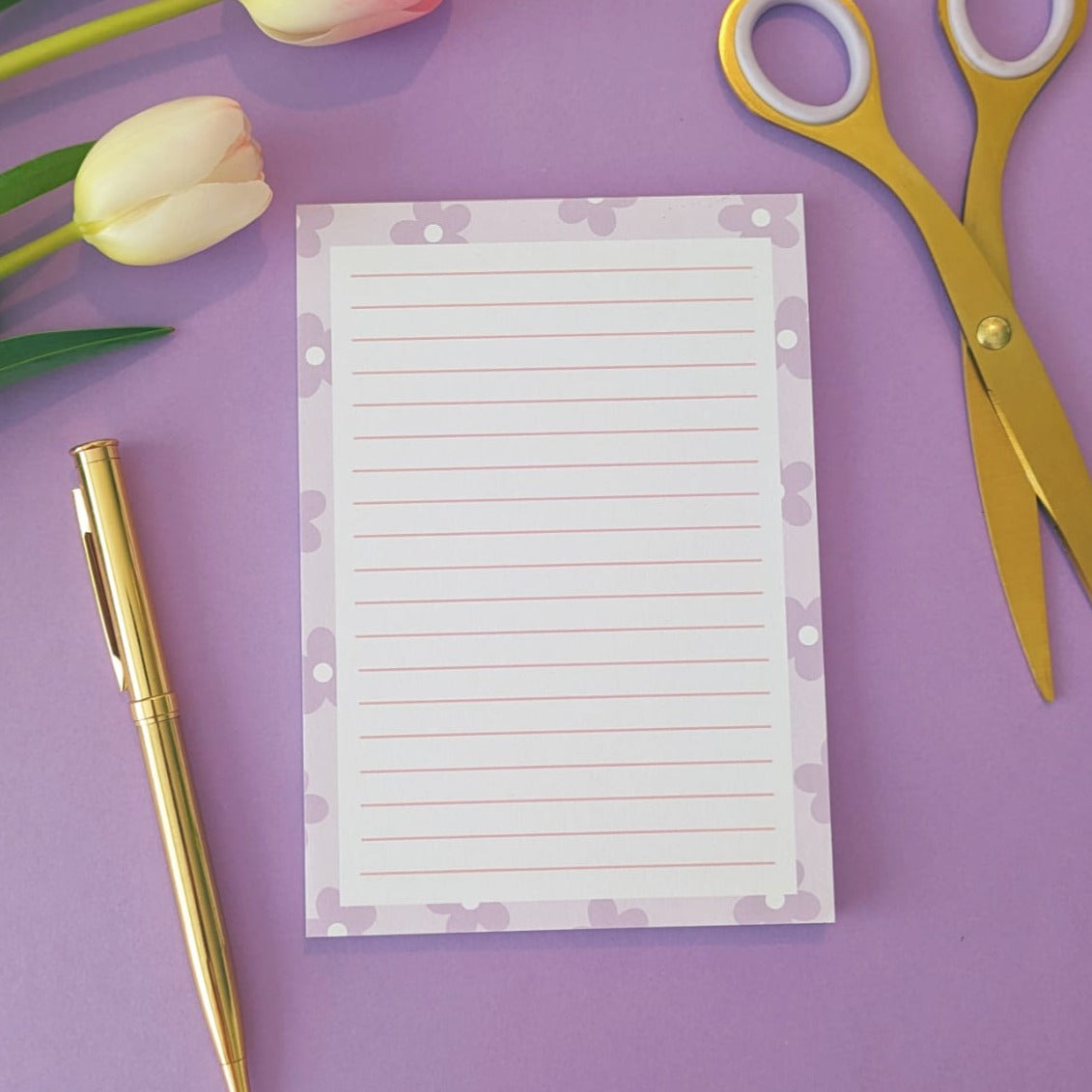 Purple stationery