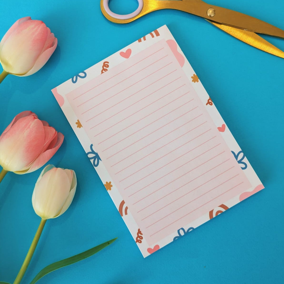 A6 lines notepad