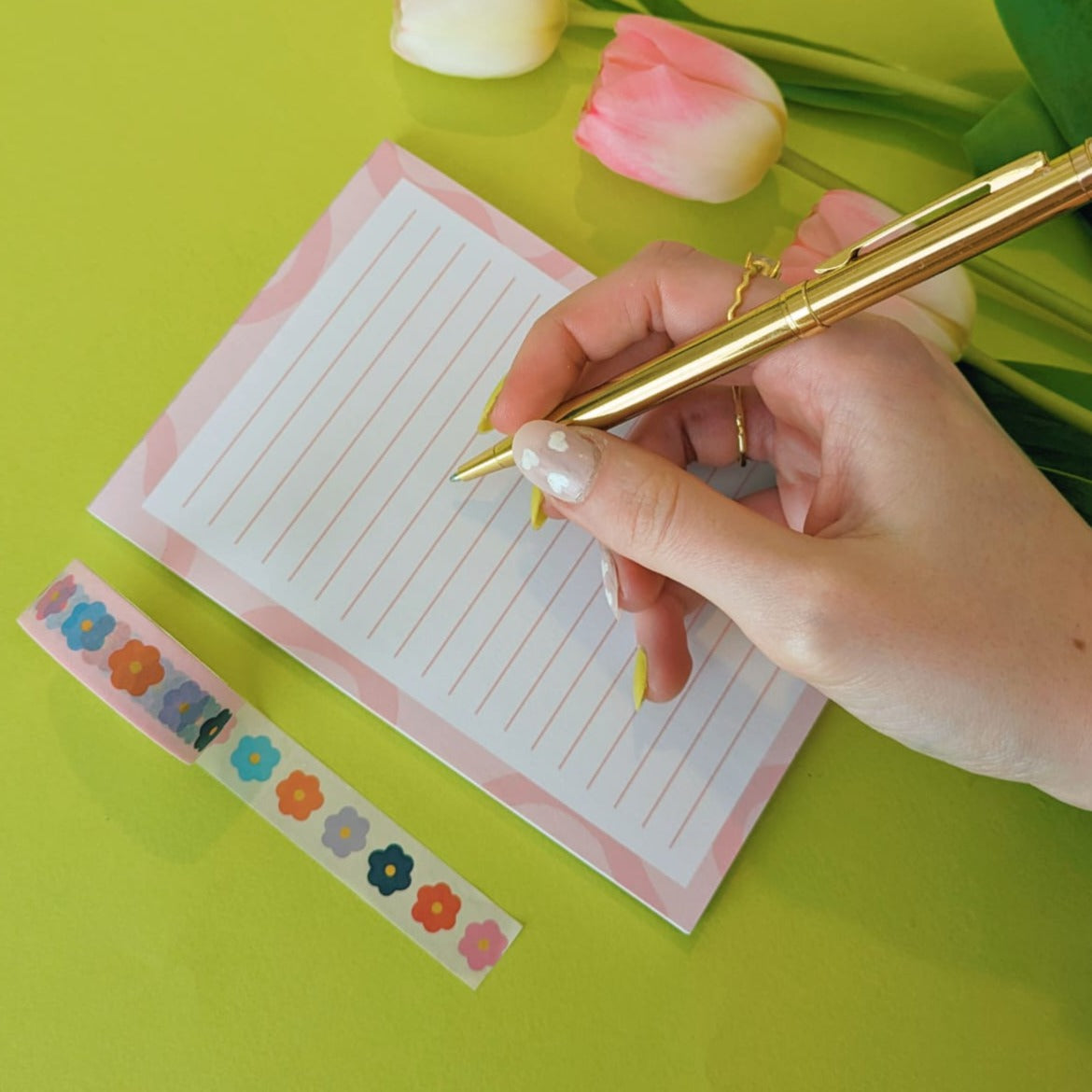 Cute pink stationery