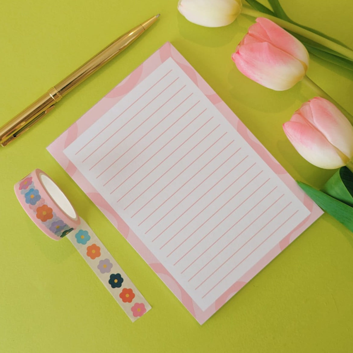 A6 lined notepad