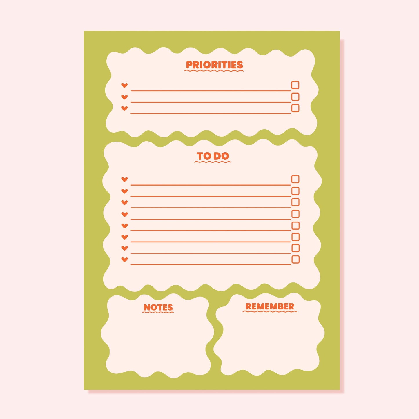 A5 Sage To Do List