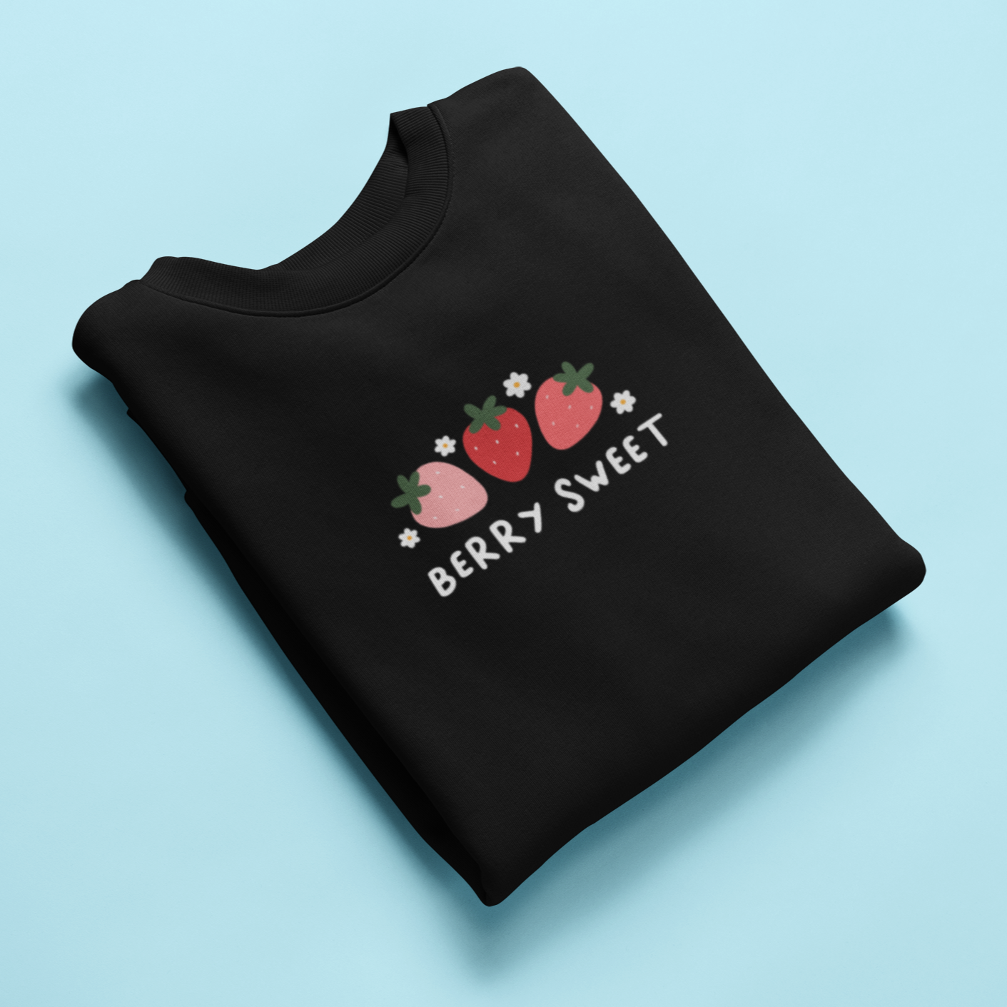 strawberry jumper - crewneck strawberry print jumper