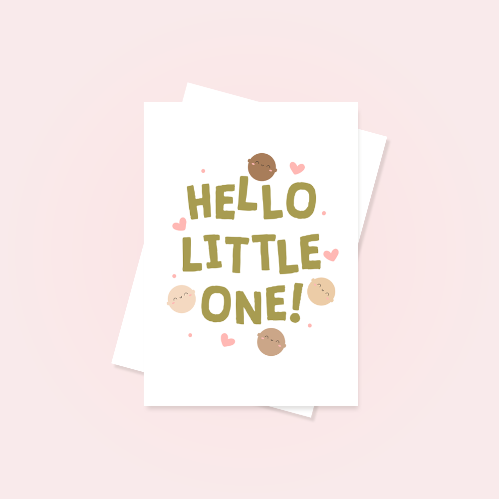 Hello Little One Greetings Card