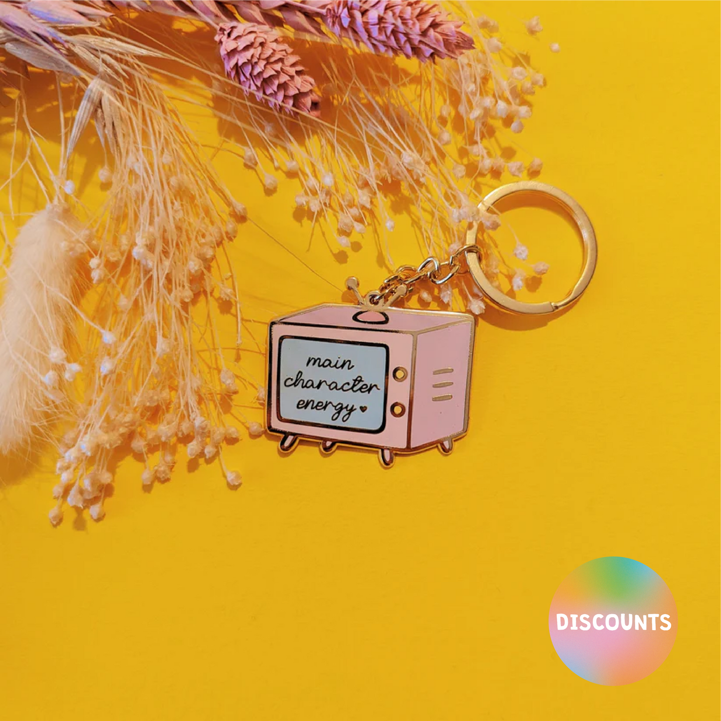 Main Character Enamel Keyring