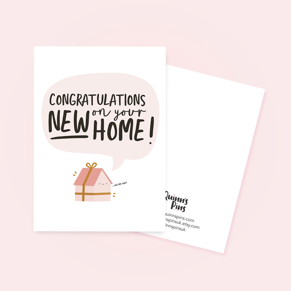New Home Greetings Card - QuinnsPins