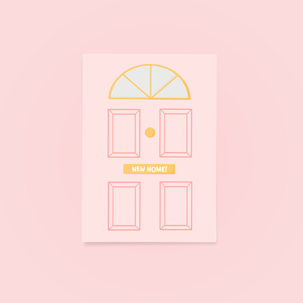 New Home Door Greetings Card
