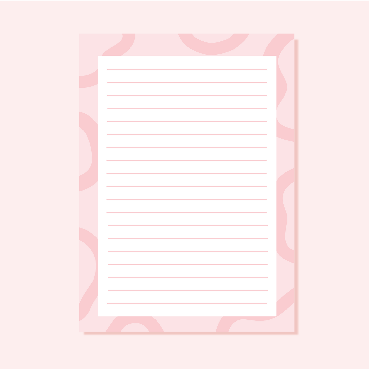 Pink A6 notepad