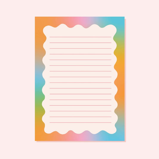 Cute colourful notepad
