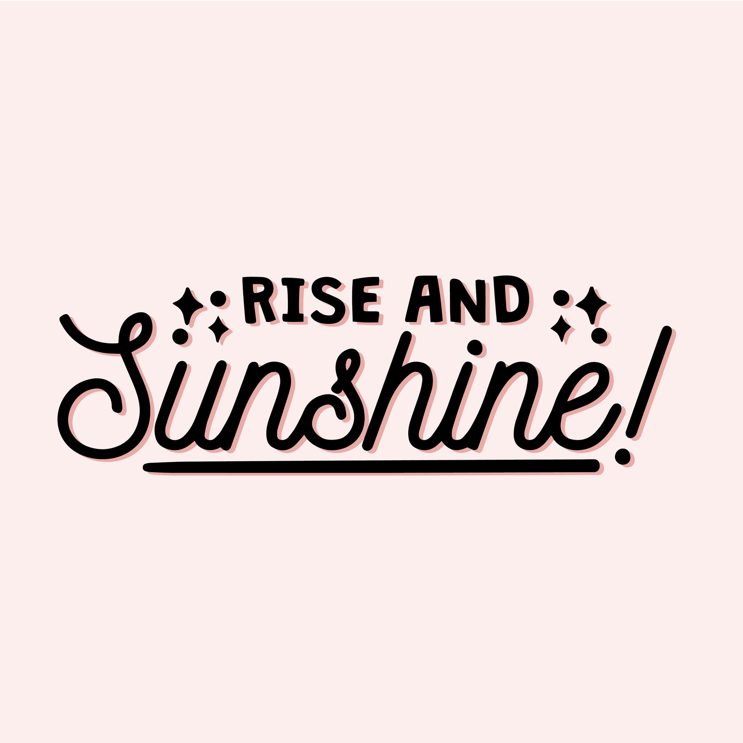 Rise and Sunshine Mirror Decal