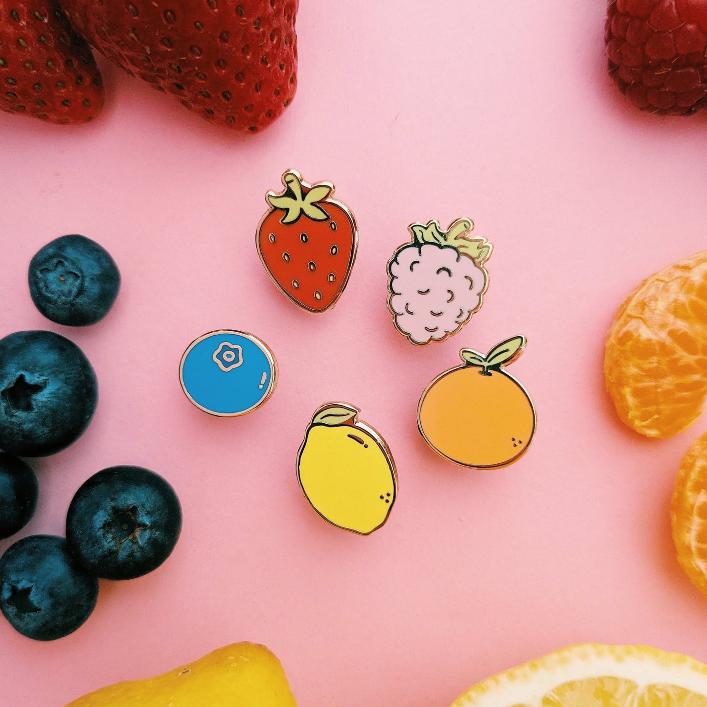Fruit Salad Enamel Pins
