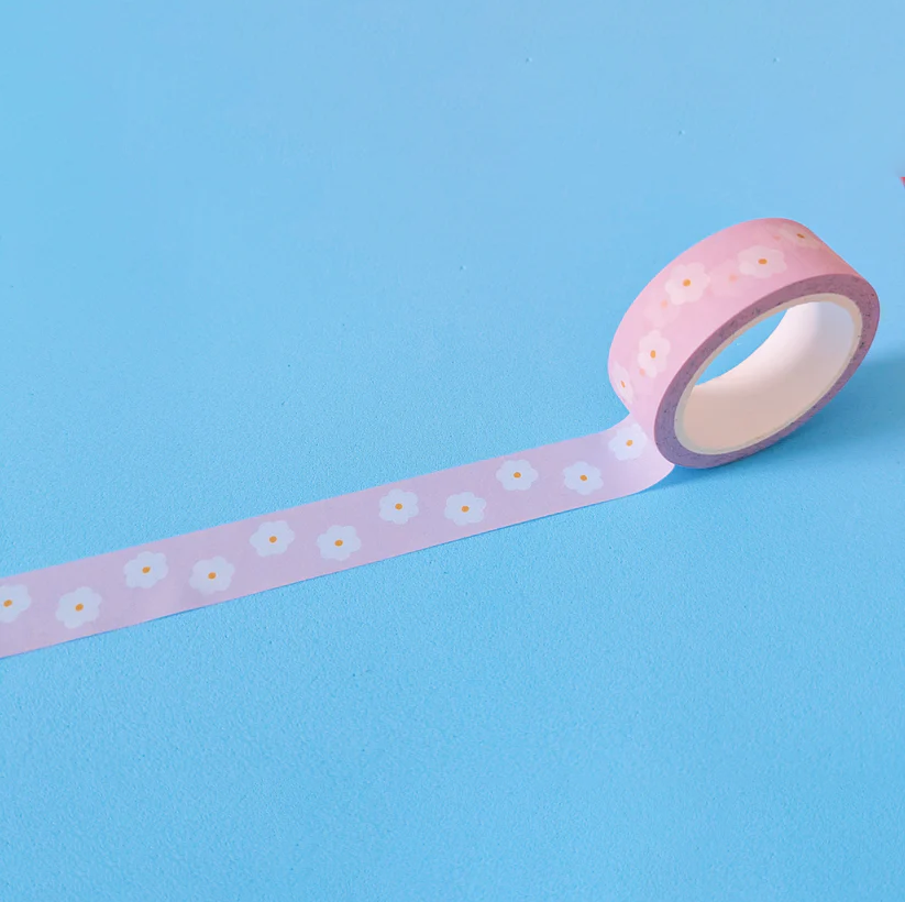 Purple Flower Washi Tape