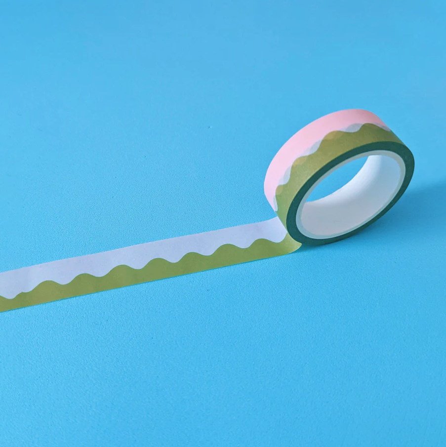 Sage Wavey Washi Tape