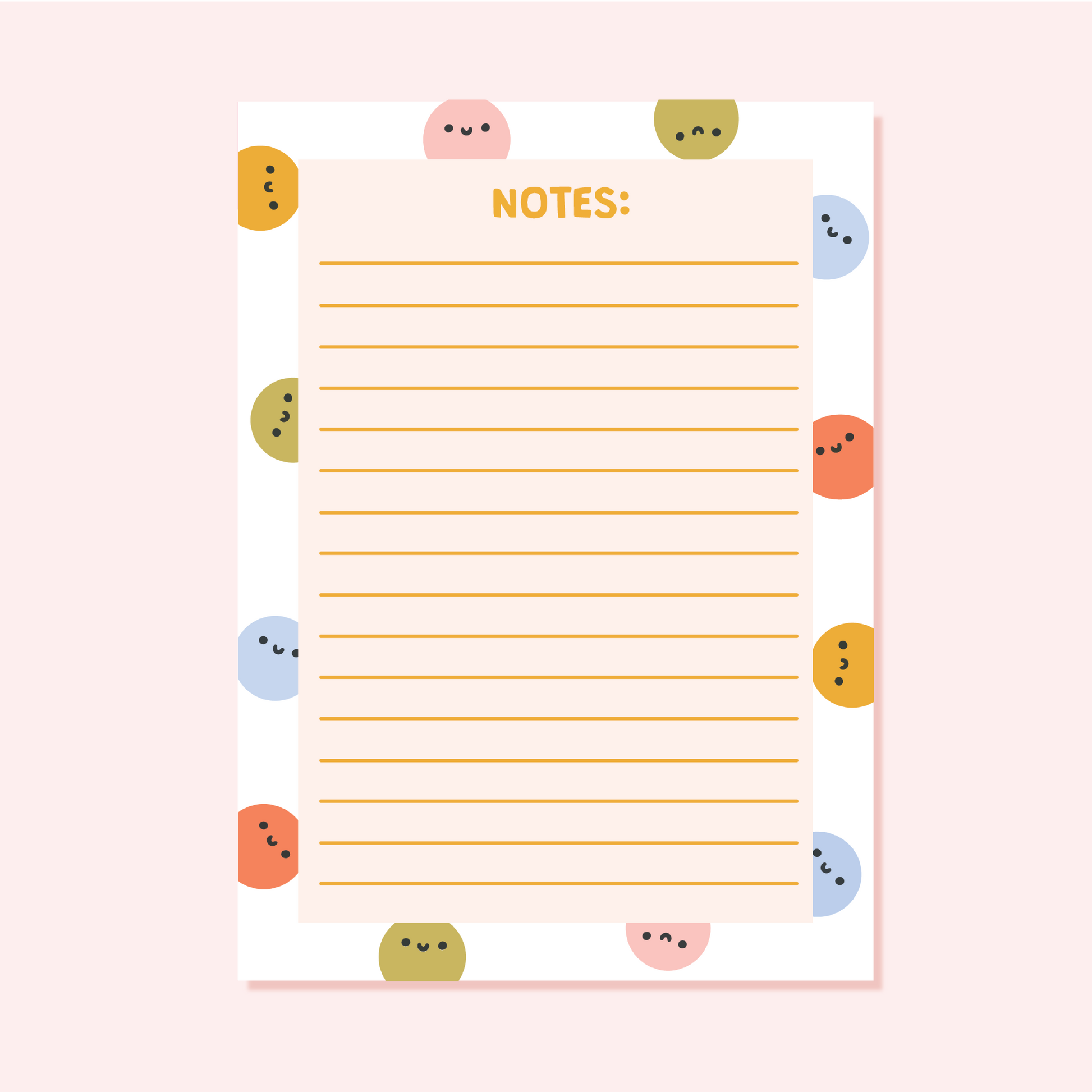 Cute A6 notepad