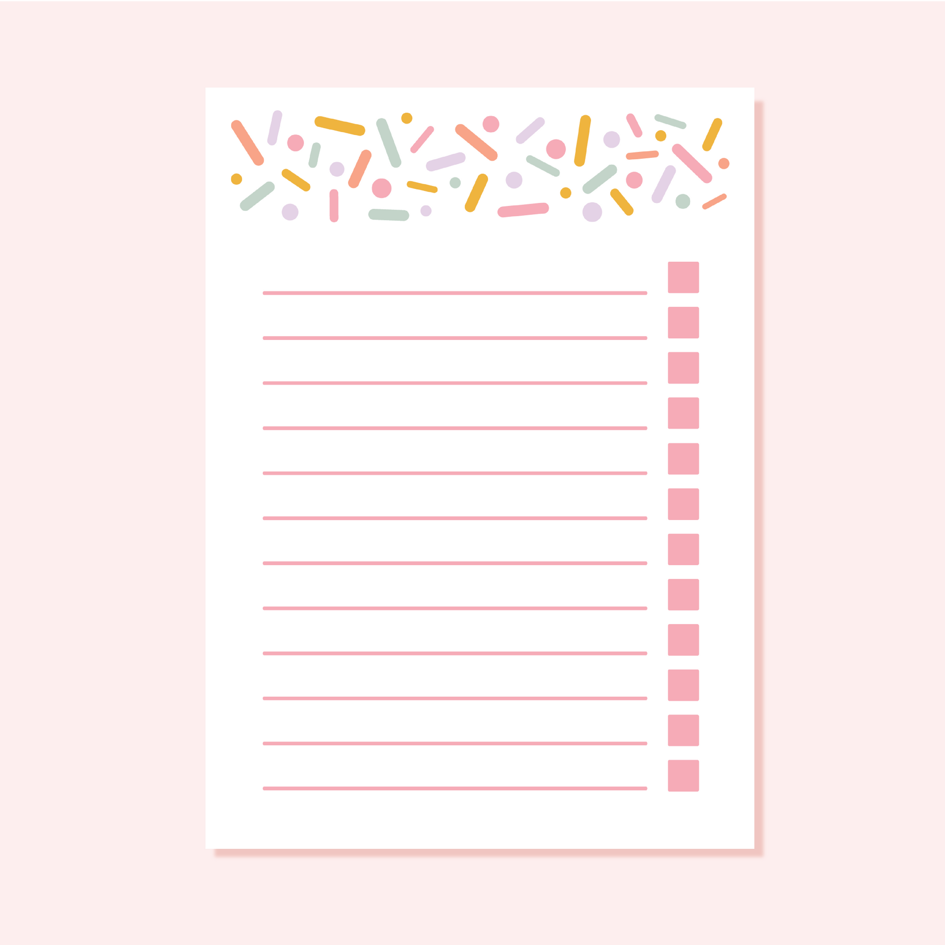 Sprinkles A6 Notepad - QuinnsPins