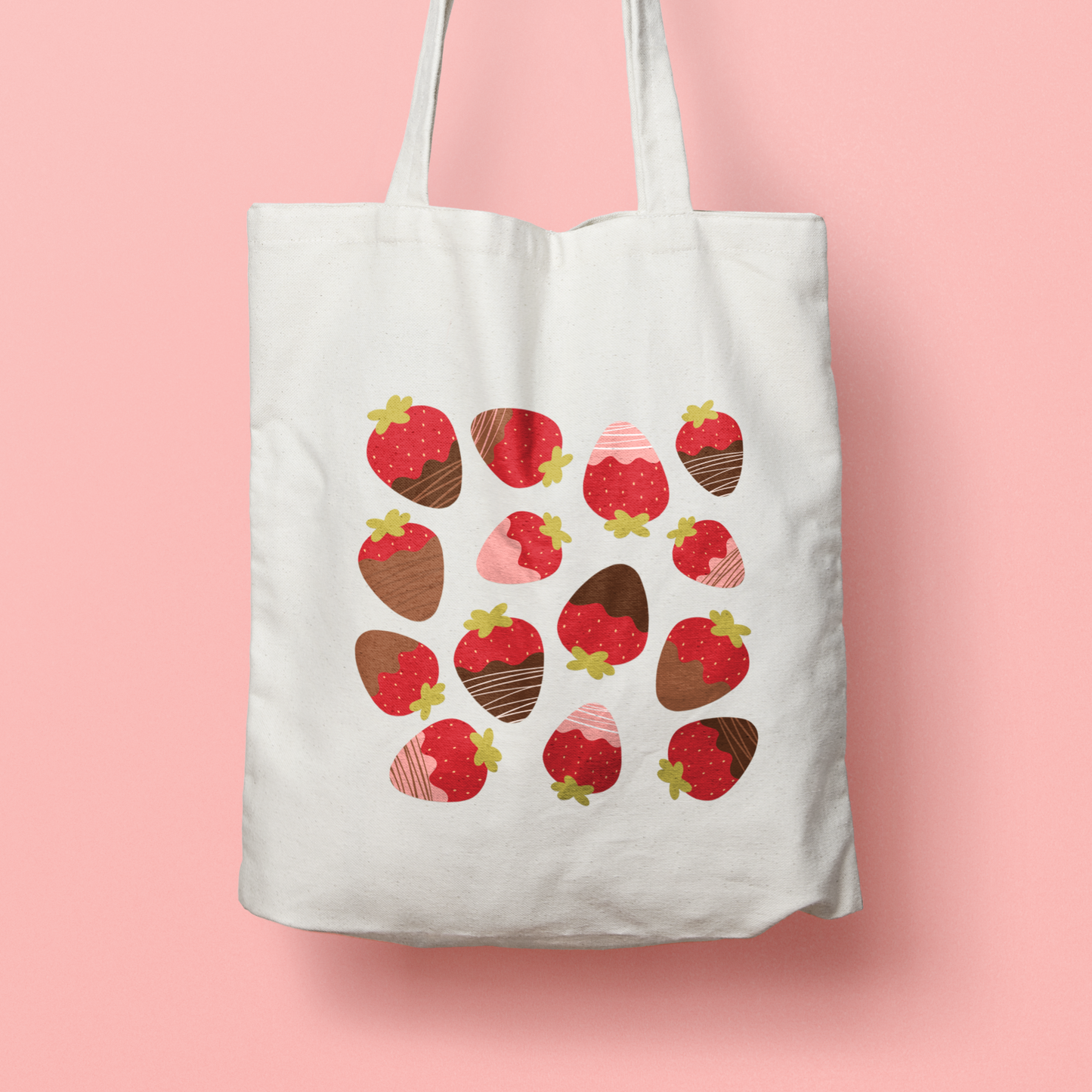 strawberry tote bag