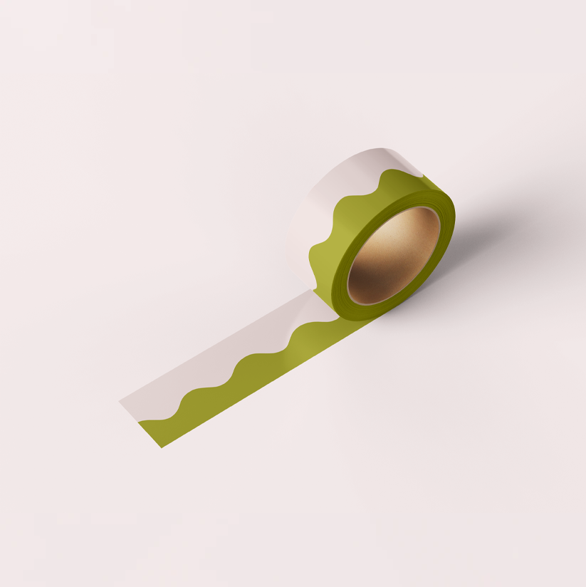 Sage Wavey Washi Tape