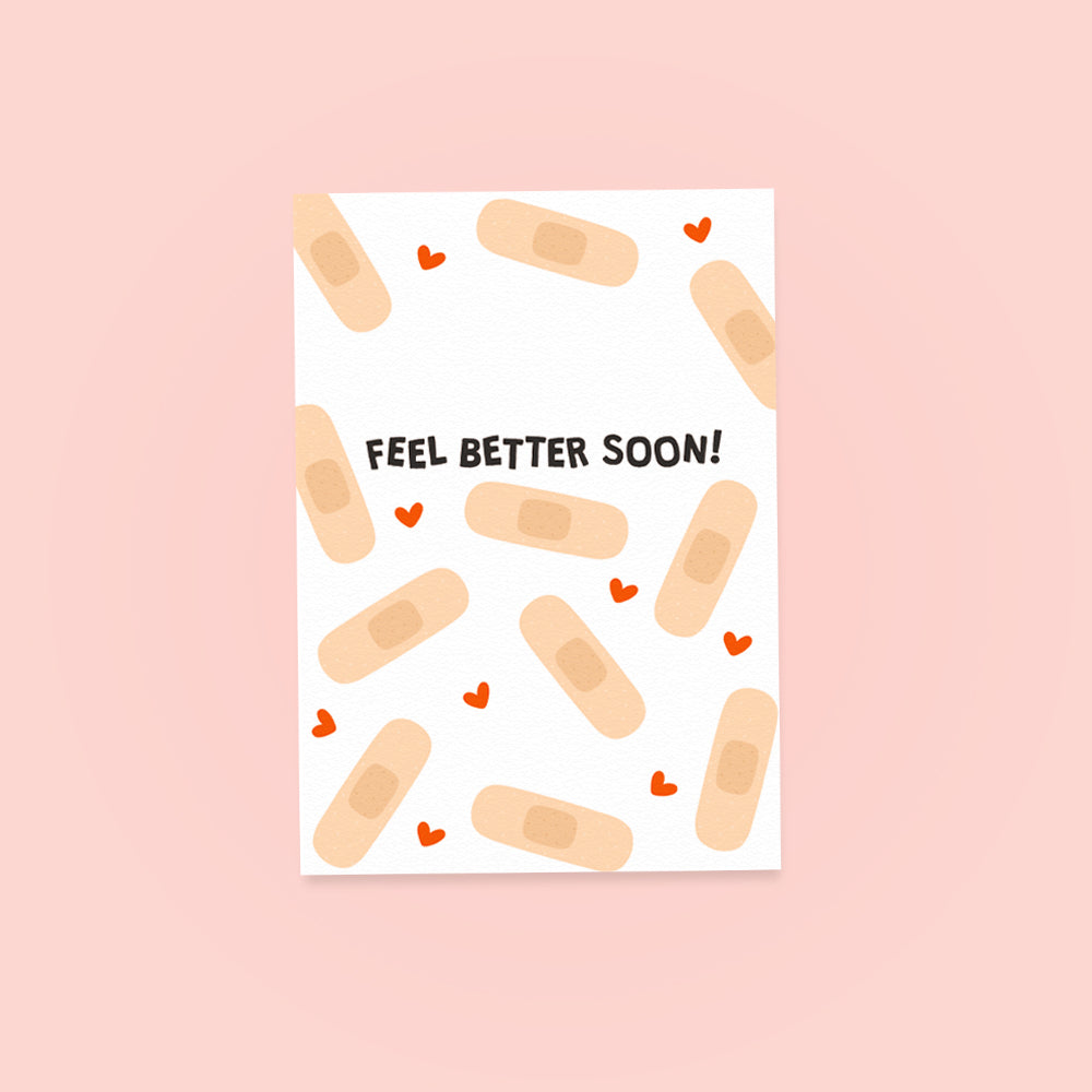 Feel Better Soon Enamel Pin Greetings Card