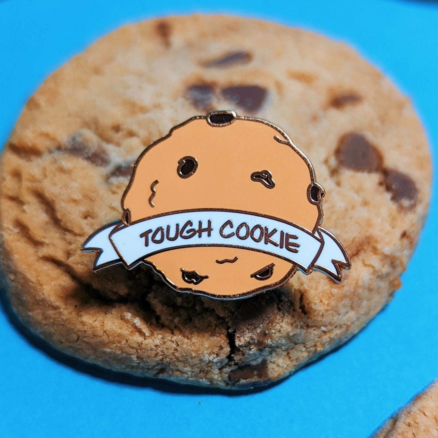 cookie enamel pin