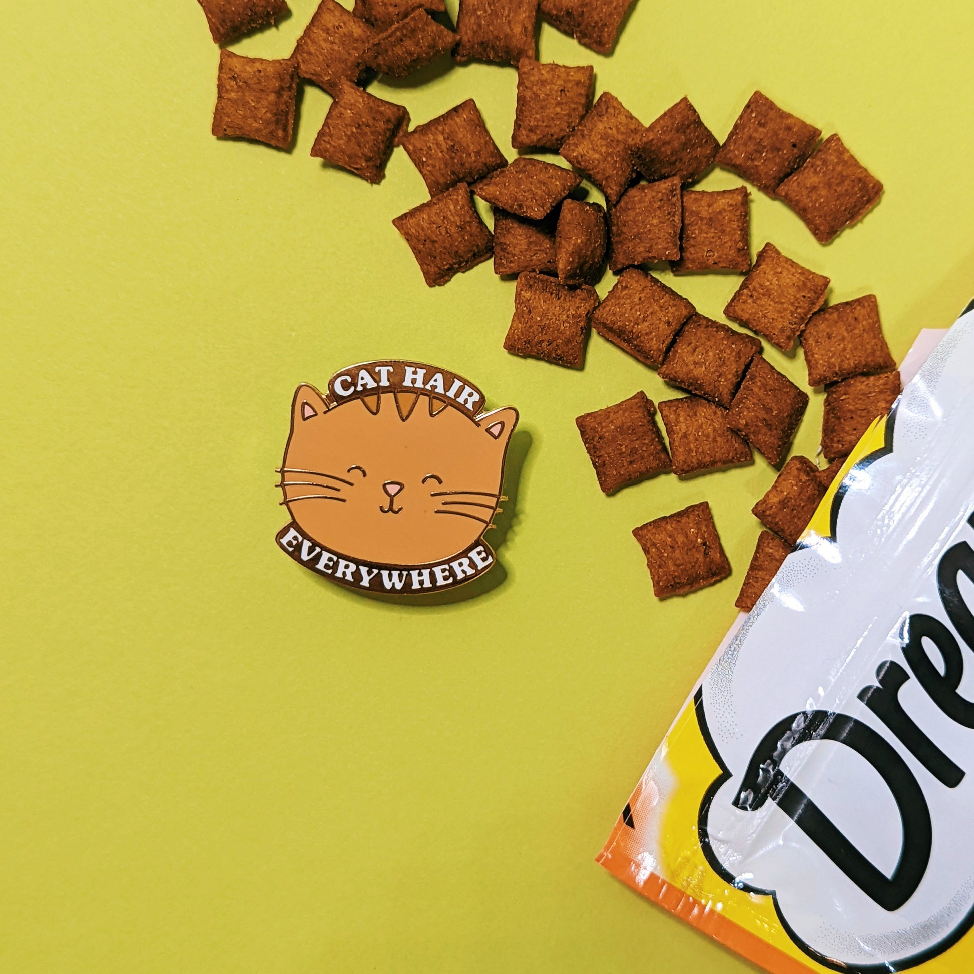 cat enamel pin