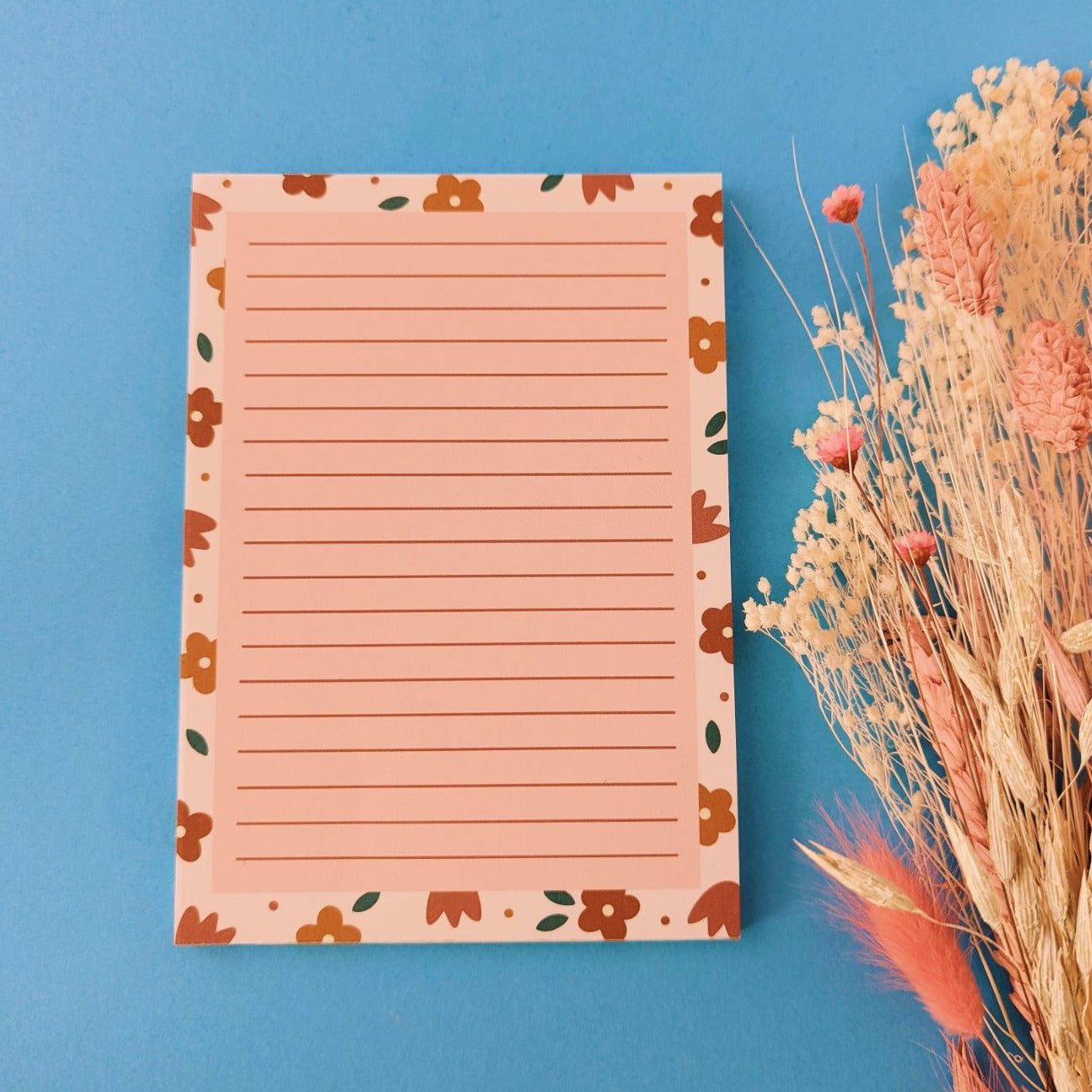 Floral A6 Notepad