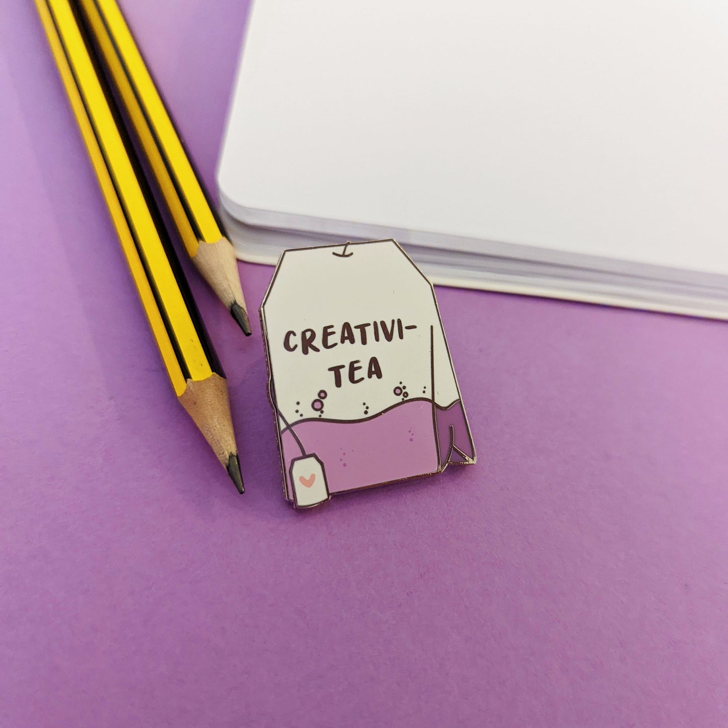 Creativi-Tea Enamel Pin - QuinnsPins