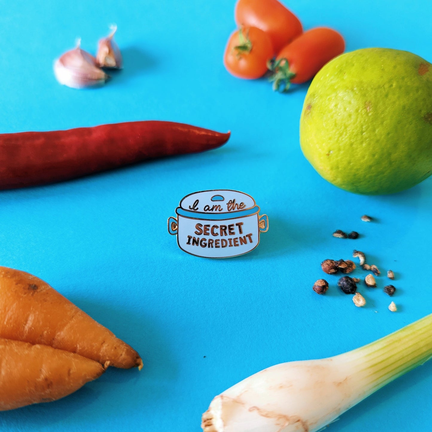 I am the Secret Ingredient Enamel Pin Badge