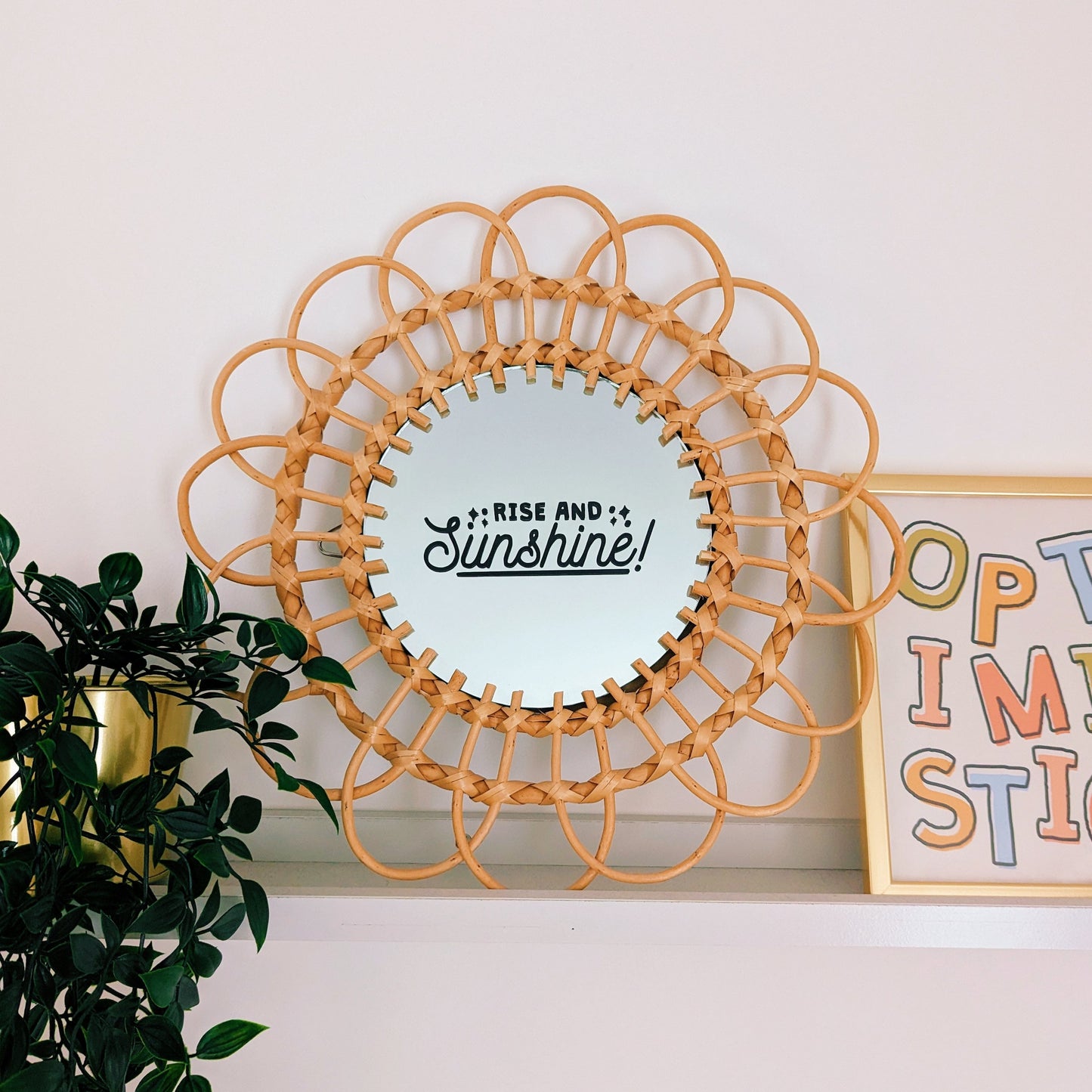 Rise and Sunshine Mirror Decal