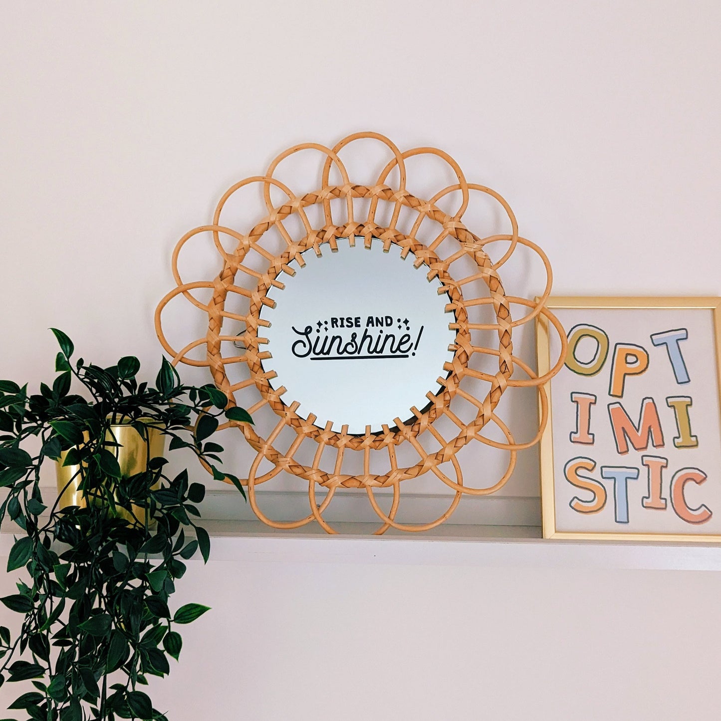 Rise and Sunshine Mirror Decal